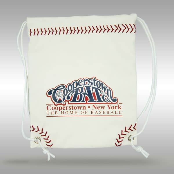 Baseball Leather - Stiches Drawstring Bag