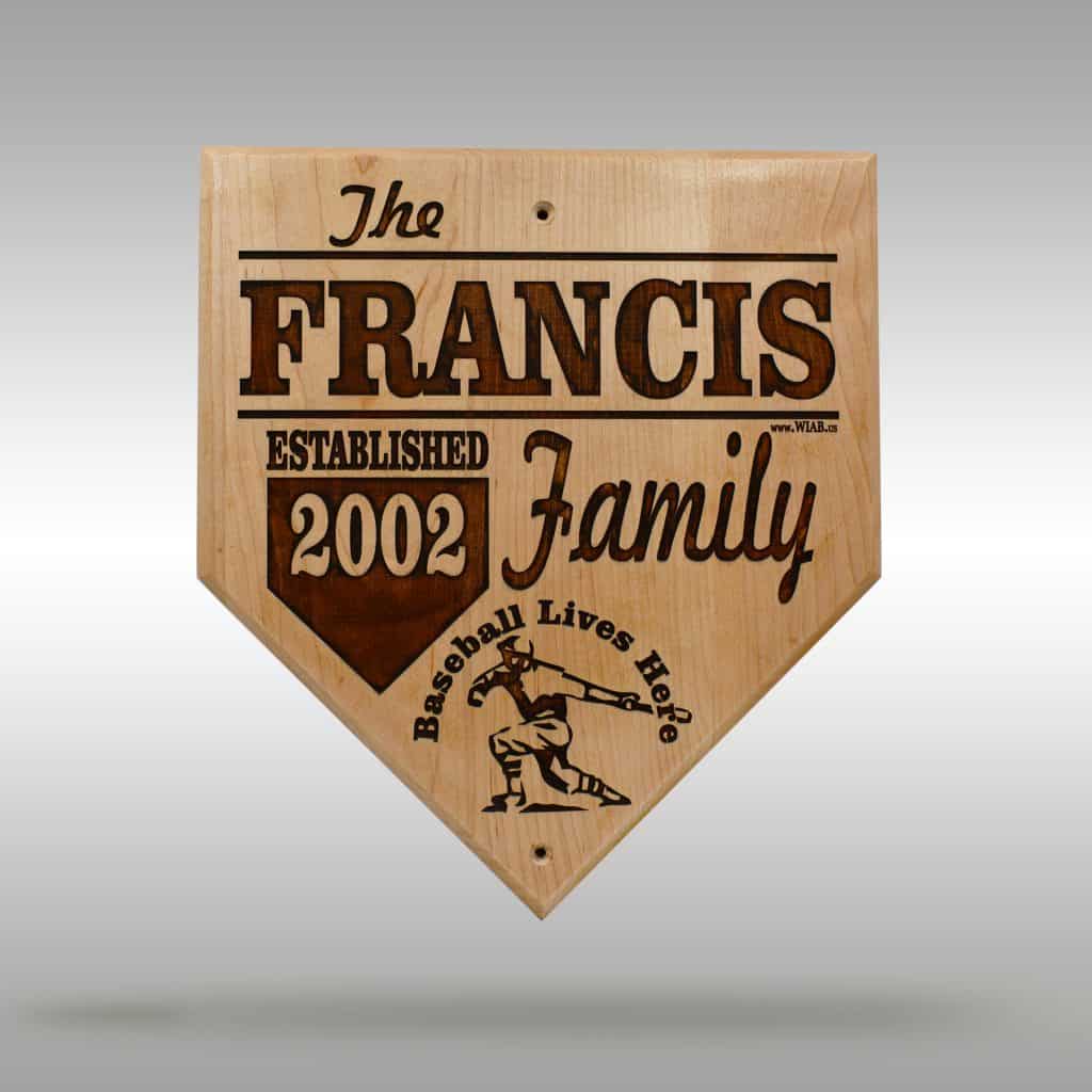 Family Established wood sign