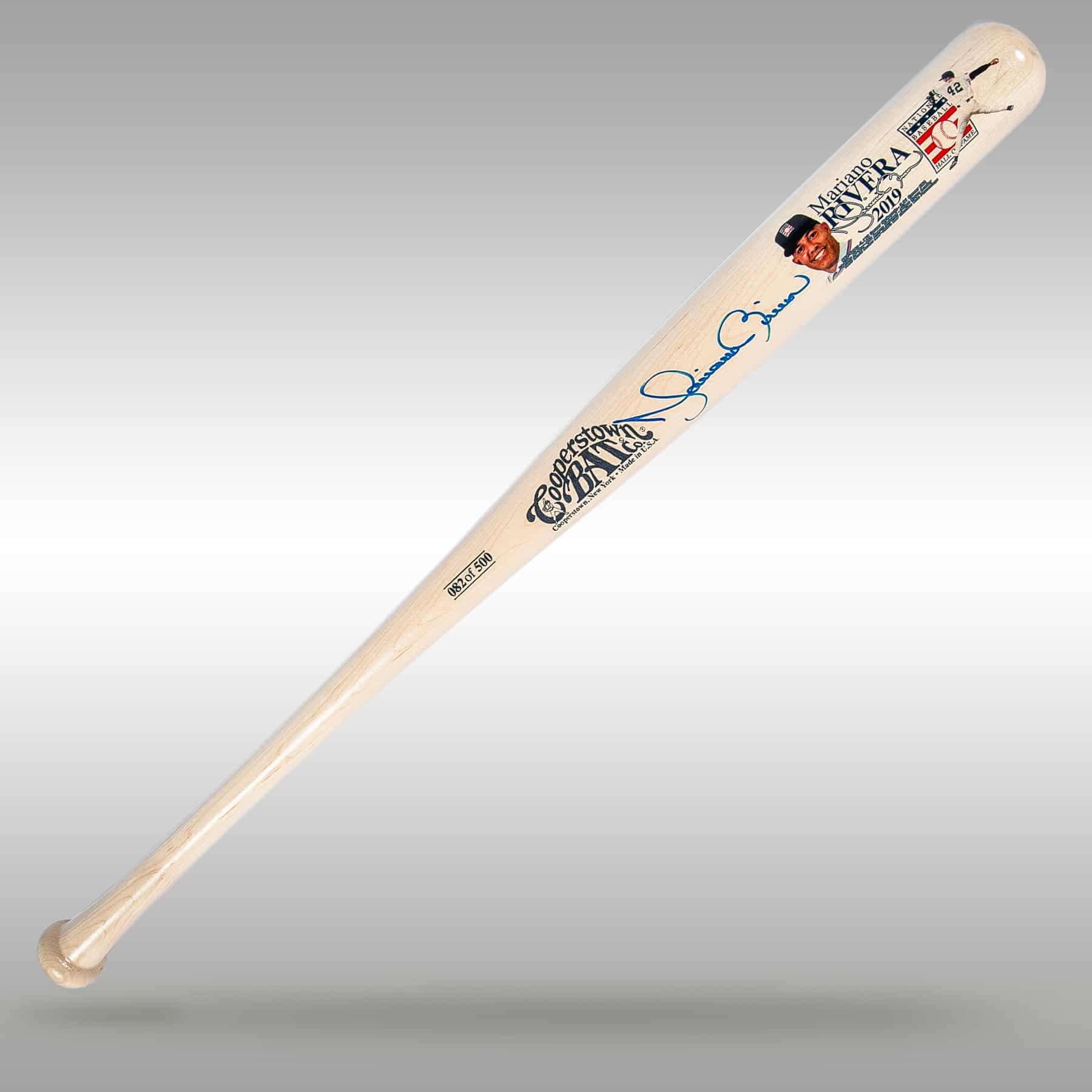 Mariano Rivera Limited Edition Baseball Autographed Bat