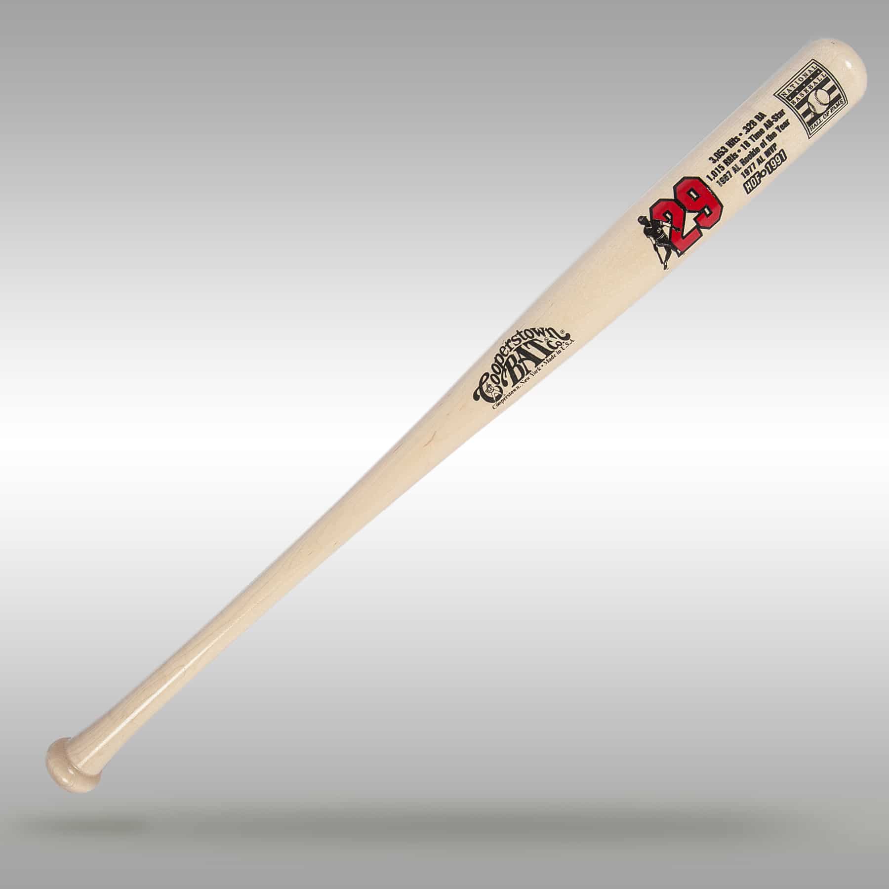 miles paraply mental Rod Carew Custom Baseball HOF Stats Bat - Cooperstown Bat Company