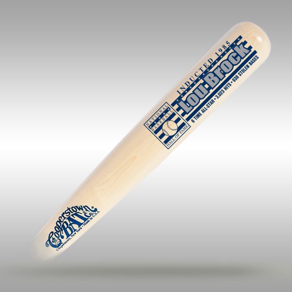 Lou Brock Baseball HOF Stats Bat