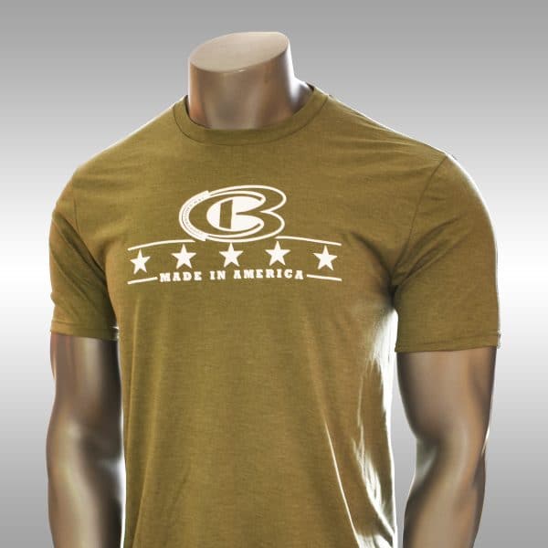 CB 5-Star Made in America military green t-shirt - Cooperstown Bat