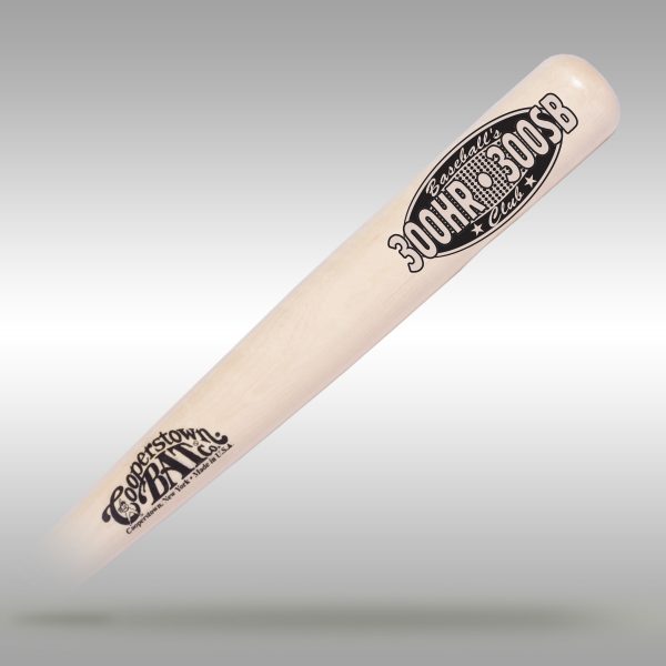 Cooperstown Bat Baseball's Hitter Club engraved Bat - 300HR - 300SB
