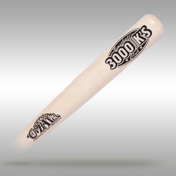 Baseball's Pitchers Club custom engraved bat - 3000 K