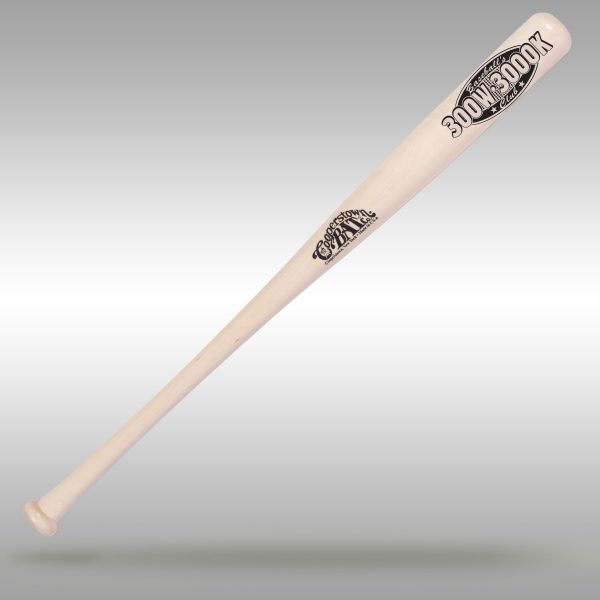 Baseball's Pitchers Club custom engraved bat - 300 Wins/3000 K