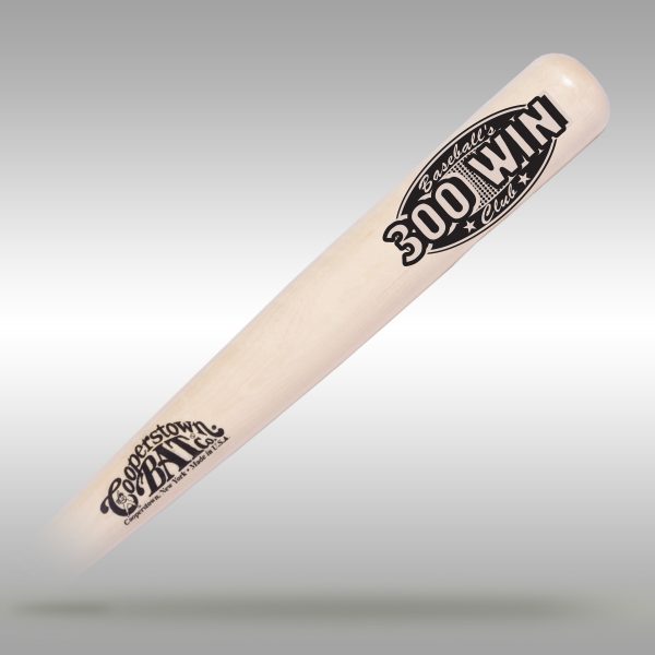 Baseball's Pitchers Club custom engraved bat - 300 wins