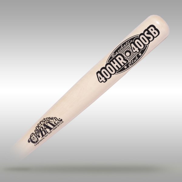 Cooperstown Bat Baseball's Hitter Club engraved Bat - 400HR - 400SB