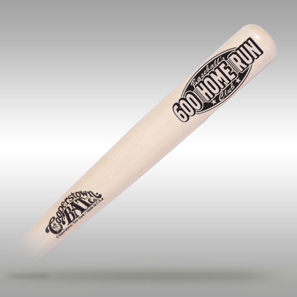 Cooperstown Bat Baseball's Hitter Club engraved Bat - 600HR
