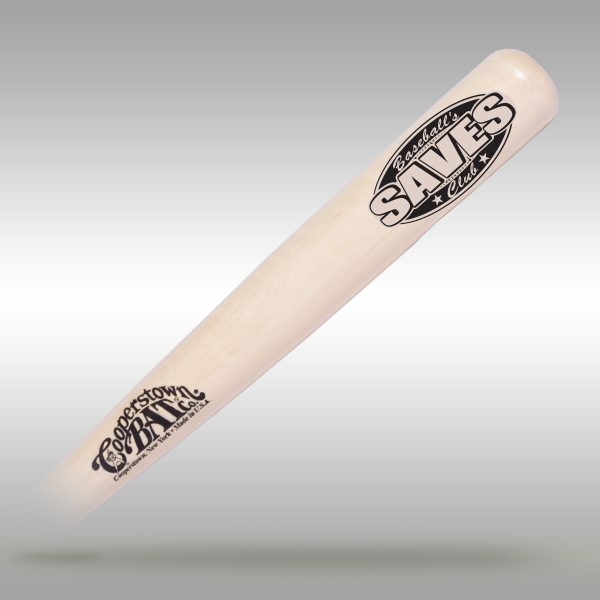 Baseball's Pitchers Club custom engraved bat - Saves