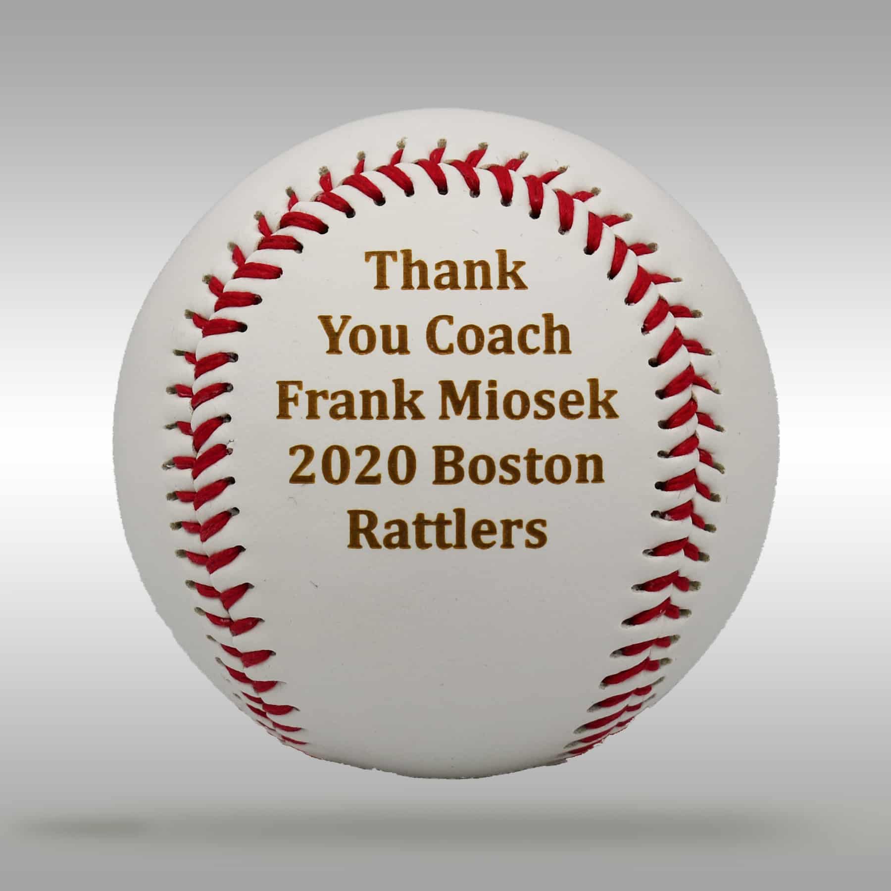 Engraved Player/Coach Gift Baseball - Cooperstown Bat Company