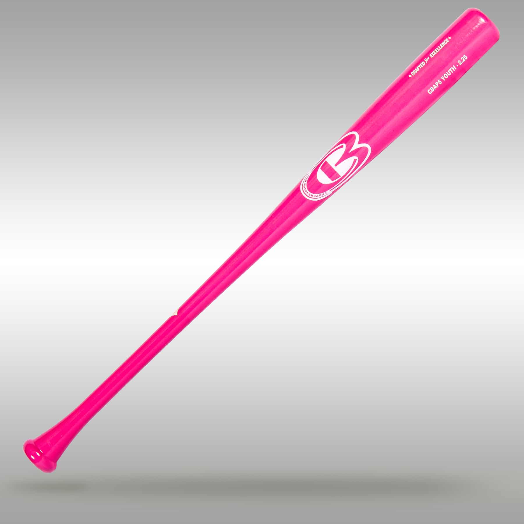 maart Chaise longue Herenhuis CBAP5 Youth Pro 2.25 Wood Baseball Bat- Pink - Cooperstown Bat Company