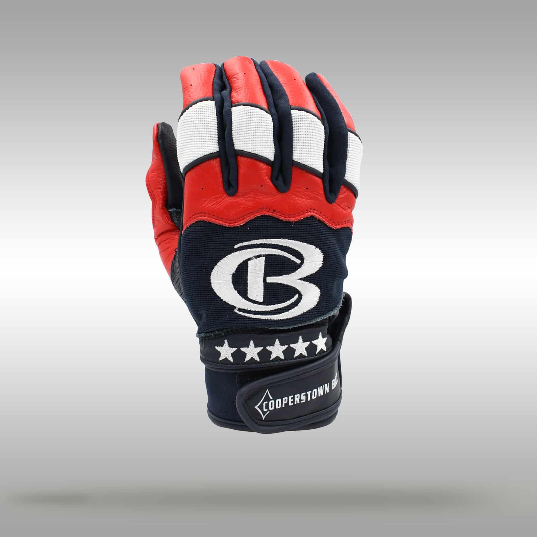 Cooperstown Bat Red/White/Blue Tactical Batting Glove